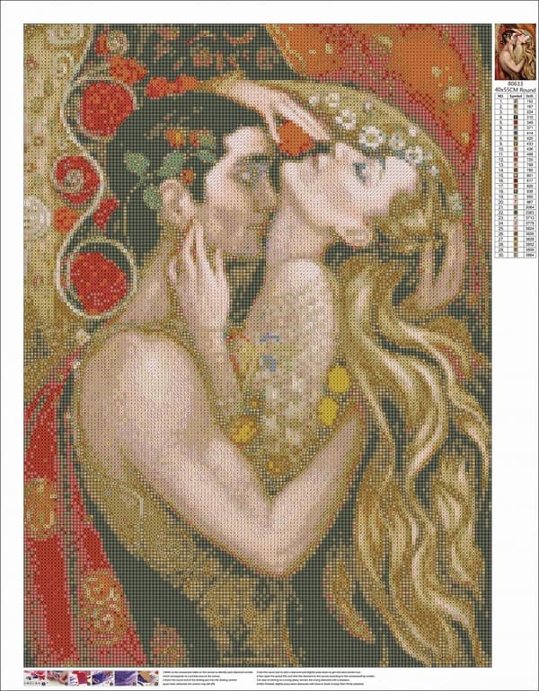 Diamantbroderi Par Passion 45x60 cm