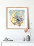 Miniatyrbild 6 av 6: Diamantbroderi Månbjörn 35x35 cm