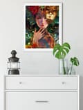 Miniatyrbild 5 av 6: Diamantbroderi Kvinnamask 45x55 cm K