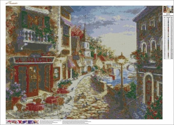 Diamantbroderi Strandgata 45x60 cm K