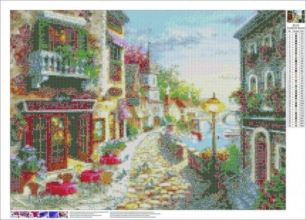 Diamantbroderi Strandgade 45x60 cm
