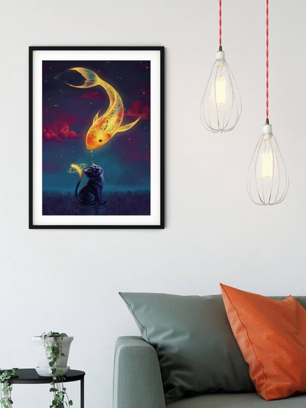 Diamantbroderi Kattens drøm 45x65 cm