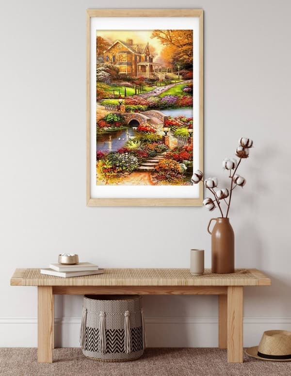 Timanttikirjonta Syksyn tunnelma 45x85 cm