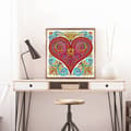 Miniatyrbild 4 av 5: Diamanthjärtbroderi 30x30cm