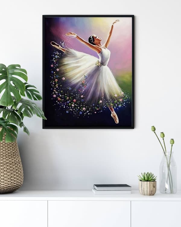 Diamantbroderi Ballerina 40x50