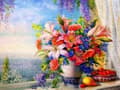 Pikkukuva 2 / 6: Timanttikirjonta Seaside Bouquet 50x40