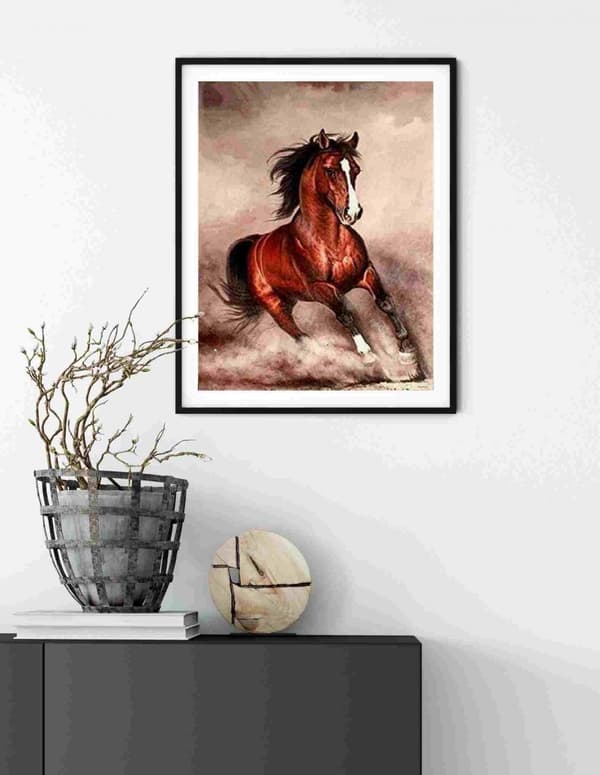Diamantbroderi Hästgalopp 45x55