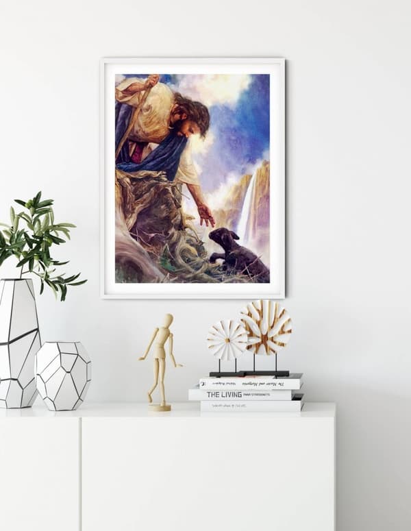 Diamantbroderi Jesus og Lam 45x55