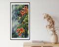 Miniatyrbild 6 av 6: Diamantbroderi Vacker kolibri 55x115