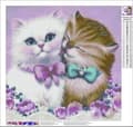 Miniatyrbillede 3 af 6: Diamantbroderi Søde Katte 45x45 cm