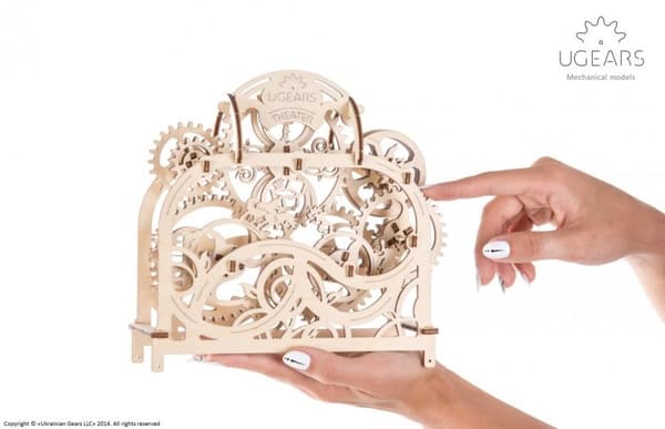 3D Træpuslespil Bevægeligt Teater uGEARS