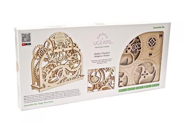 3D Træpuslespil Bevægeligt Teater uGEARS