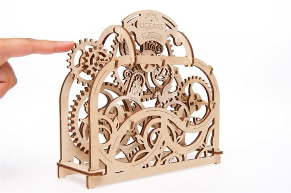 3D Træpuslespil Bevægeligt Teater uGEARS