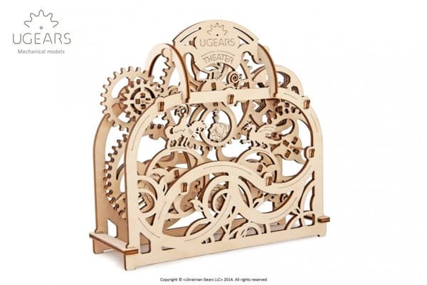 3D Træpuslespil Bevægeligt Teater uGEARS
