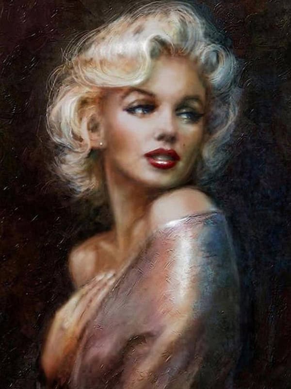 Diamantbroderi Smuk Marilyn Monroe 55x75