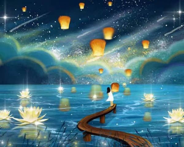 Timanttikirjonta Magic Night 2 45x55