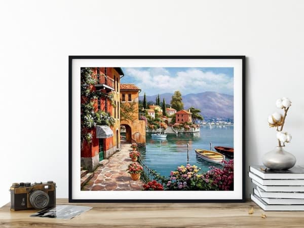 Diamantbroderi Strandgyde 45x55