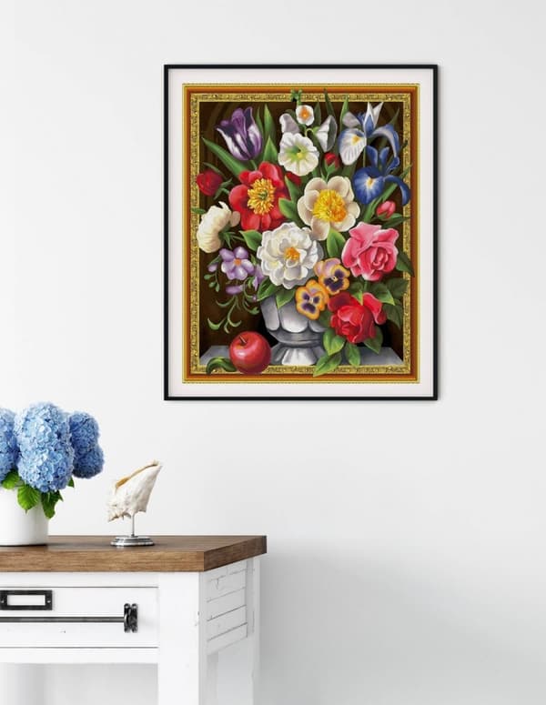Diamantbroderi Blomsterkraft 40x50