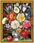 Miniatyrbillede 1 af 6: Diamantbroderi Blomsterkraft 40x50