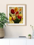 Miniatyrbild 5 av 6: Diamantbroderi Soliga tulpaner 40x50