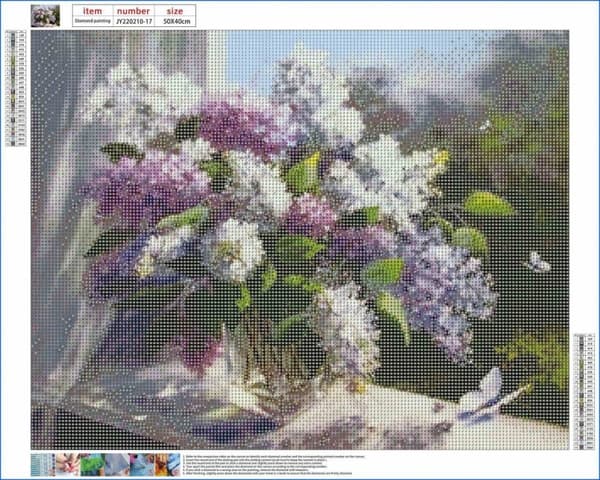Diamantbroderi Vårdag 40x50