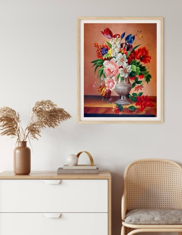 Diamantbroderi Blomsterenergi 40x50