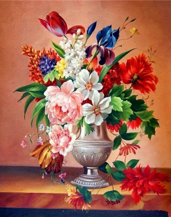 Diamantbroderi Blomsterenergi 40x50