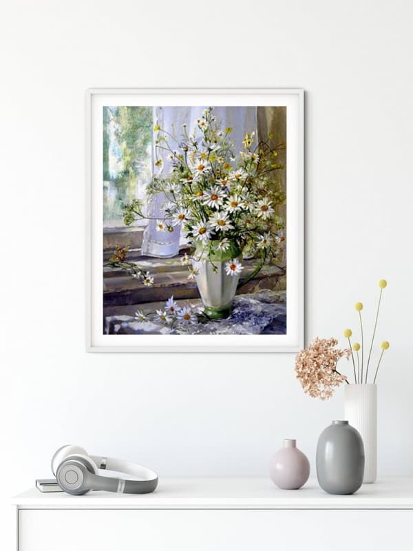 Diamantbroderi Subtila Margarets 40x50