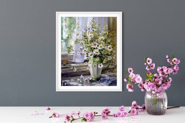 Diamantbroderi Subtila Margarets 40x50