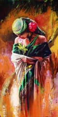 Miniatyrbild 2 av 4: Diamantbroderi Vacker zigenare 45x85 cm