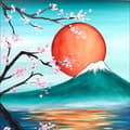 Miniatyrbillede 1 af 6: Diamantbroderi Japan 30x30 cm