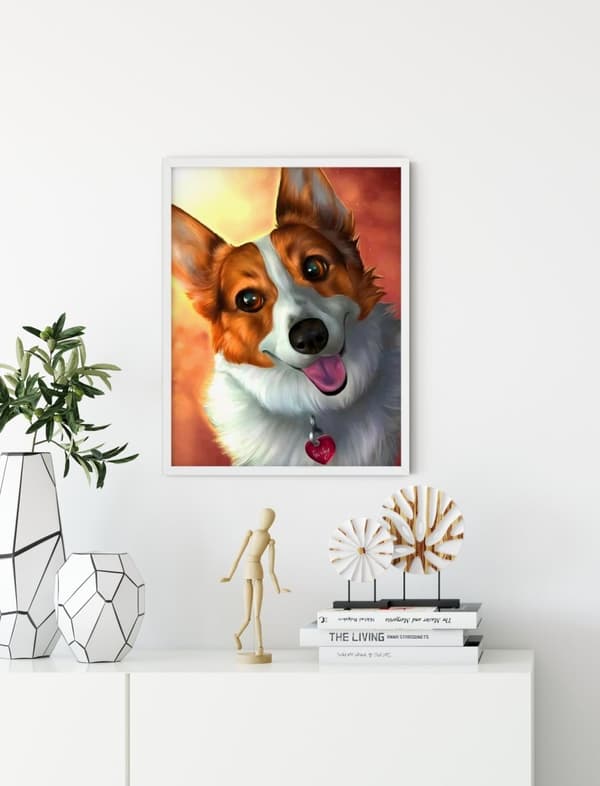 Diamantbroderi Ven af Mennesket 30x40 cm