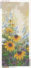 Miniatyrbild 3 av 6: Diamantbroderi Sommaräng 50x110 cm