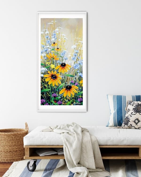 Diamantbroderi Sommaräng 50x110 cm