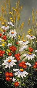 Miniatyrbild 1 av 6: Diamantbroderi Fridfullt fält Äng 50x110 cm