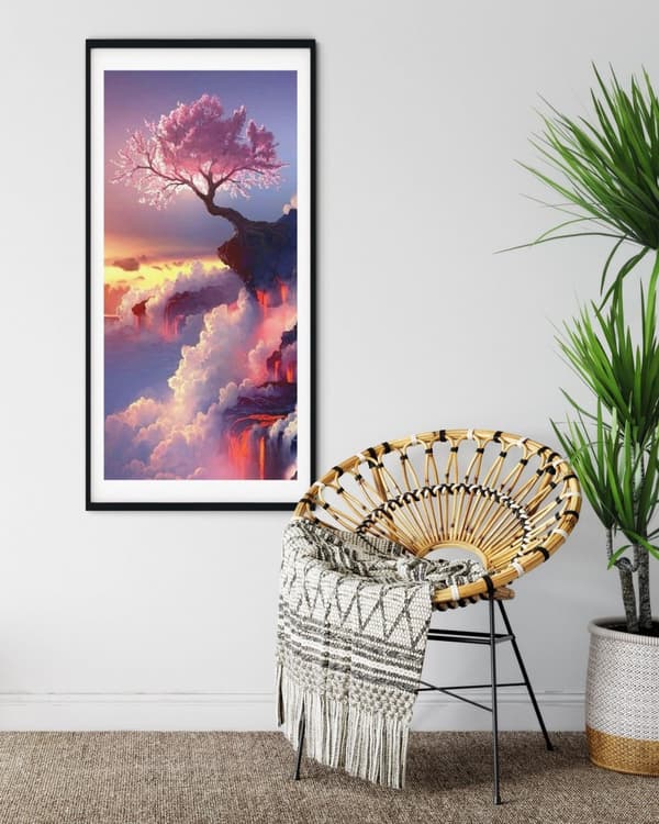 Diamantbroderi Livets Træ 50x110 cm