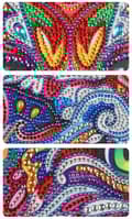 Miniatyrbild 3 av 6: Diamantbroderi med mustaschkatt 47x57 cm