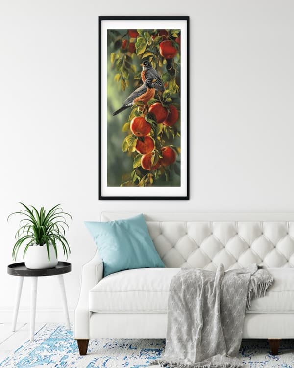 Diamantbroderi Frugtmejse 50x110 cm