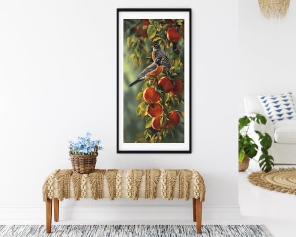 Diamantbroderi Frugtmejse 50x110 cm