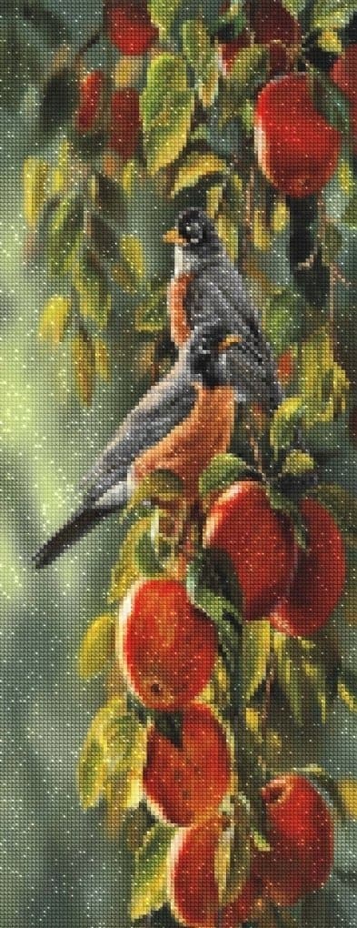 Diamantbroderi Frugtmejse 50x110 cm