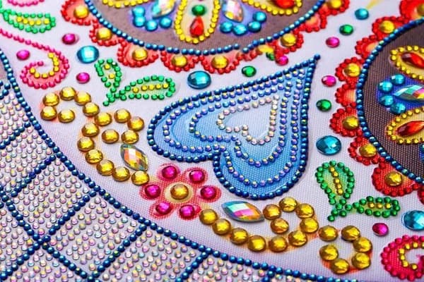 Diamantbroderi Glad Kranie 47x57 cm