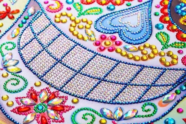 Diamantbroderi Glad Kranie 47x57 cm