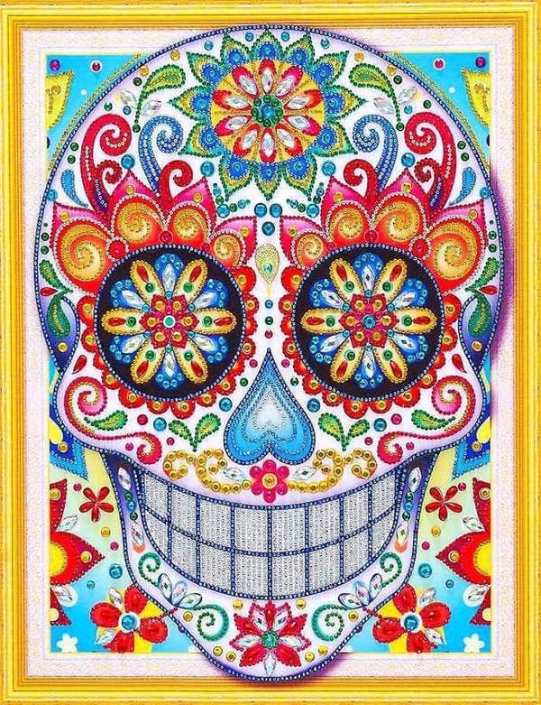 Diamantbroderi Glad Kranie 47x57 cm