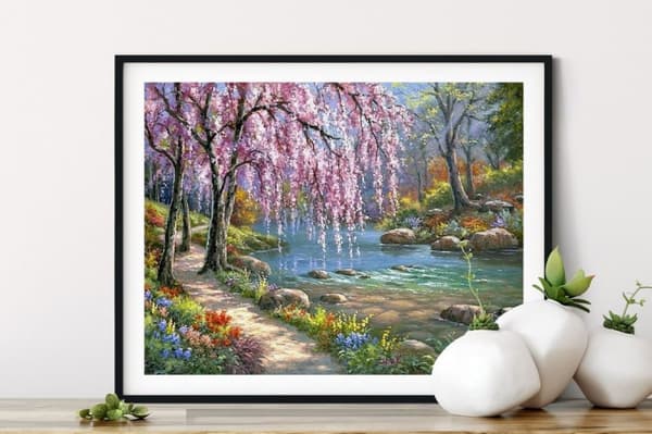 Diamantbroderi Sommaravslappning 40x50