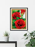 Miniatyrbild 4 av 4: Diamantbroderi Flammande Rosor 40x50