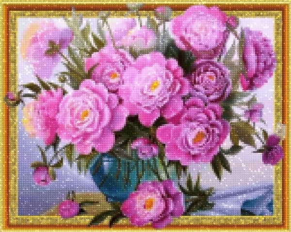 Diamantbroderi Lila Fantasi 40x50