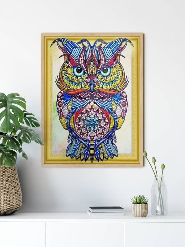 Uglehjerte Diamantbroderi 47x57 cm