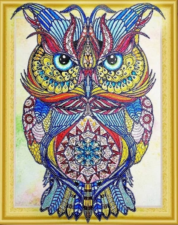 Uglehjerte Diamantbroderi 47x57 cm