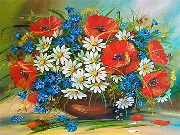 Diamantbroderi Fortryllet Have 40x50