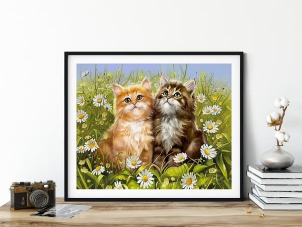 Diamantbroderi Forårskatte 40x50